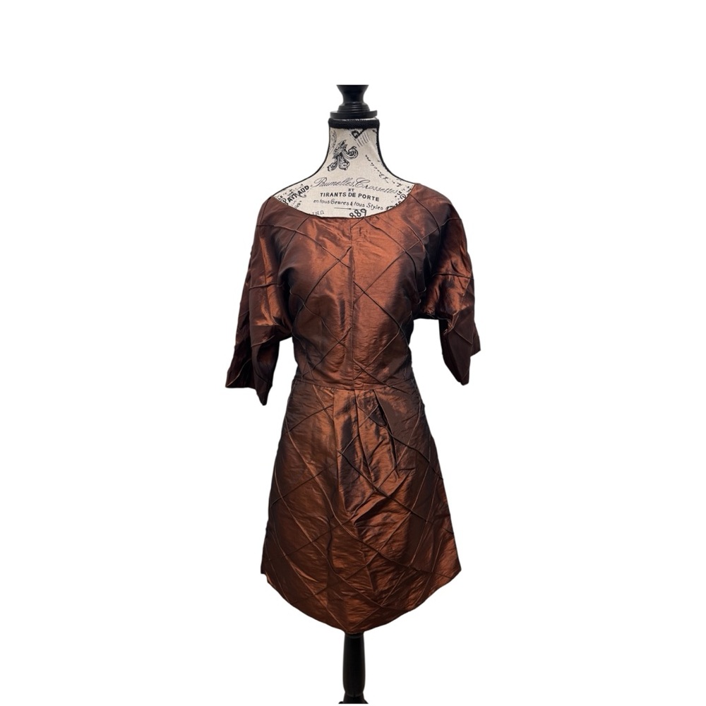 Elegant Copper Mini Dress